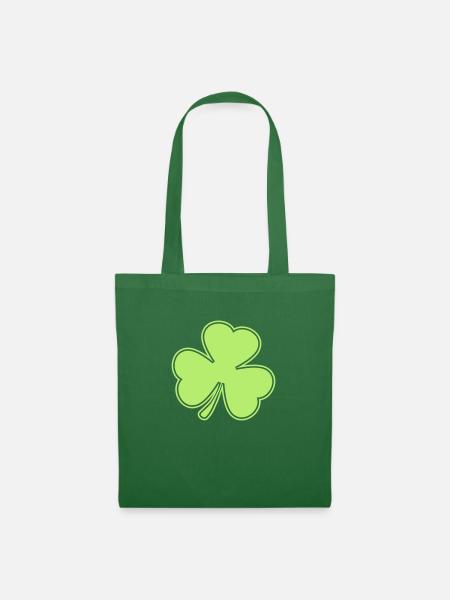 kleeblatt St. Patrick´s Day - Stoffbeutel - Fichte