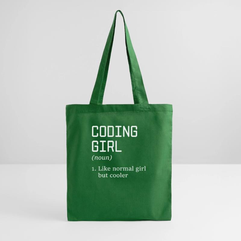 Coding Girl Definition Noun Software Developer Pro Stoffbeutel
