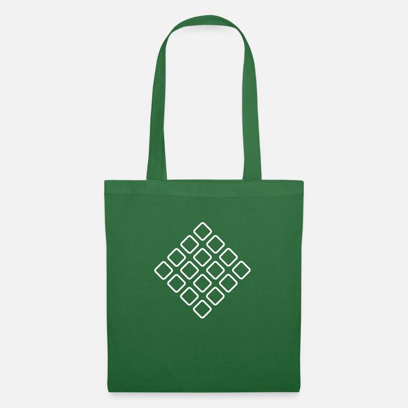 Pattern rounded squares - Tote Bag - evergreen