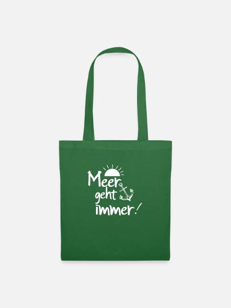 Sommer Shirt · Meer geht immer · Geschenk - Stoffbeutel - Fichte