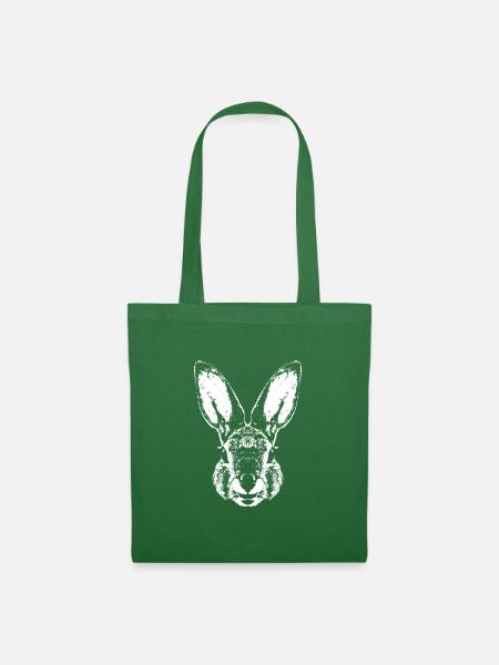 Hase / Kaninchen / Rabbit - Tote Bag - evergreen