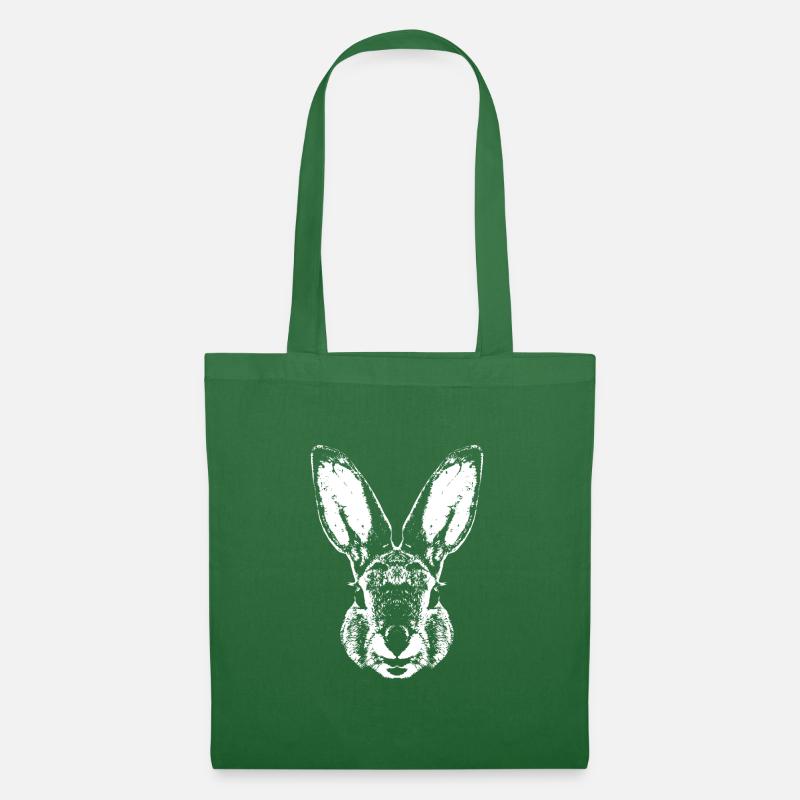 Hase / Kaninchen / Rabbit - Tote Bag - evergreen