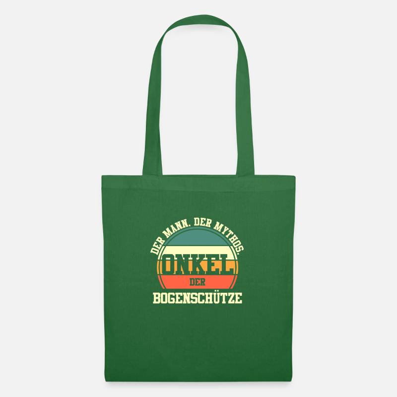 Bogen Onkel Bogenschütze Bogensport Bogenschießen - Stoffbeutel - Fichte