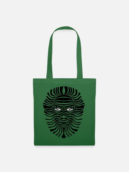 psy-chic psychedlic sixties good voodoo mask - Stoffbeutel - Fichte