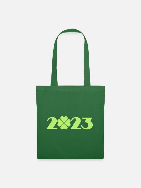 Patricks Tag 2023, Kleeblatt 2023 - Stoffbeutel - Fichte