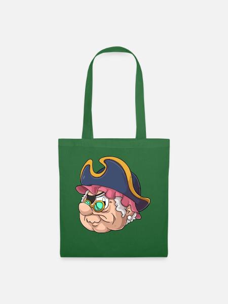 Piraten Grossmutter / Oma Pirat - Stoffbeutel - Fichte