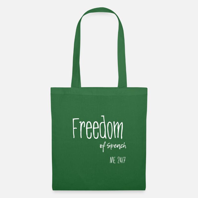 Liberté d’expression Liberté de parole - Sac en tissu - vert sapin