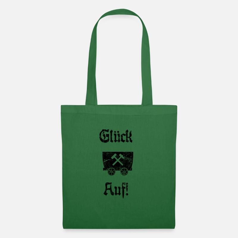 Glück Auf! Logo Schlägel und Eisen - Stoffbeutel - Fichte