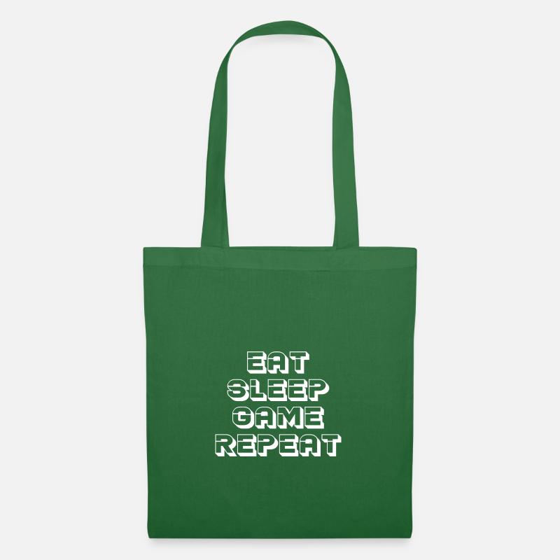 EAT SLEEP GAME REPEAT - Stoffbeutel - Fichte
