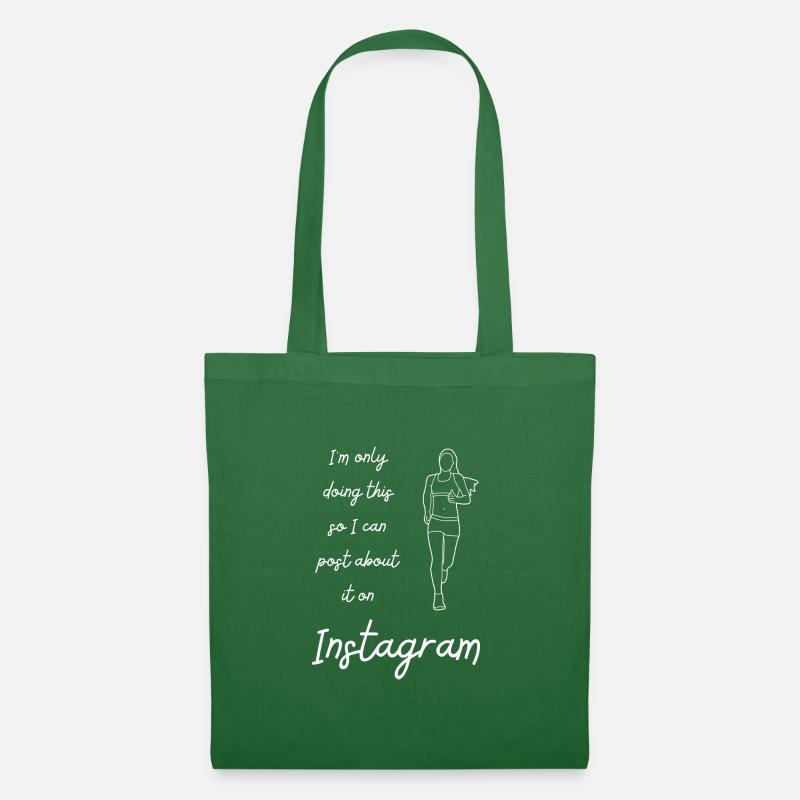 I m only doing this - Instagram - Stoffbeutel - Fichte