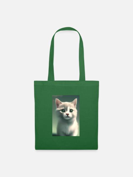 Süße Baby Katze - Stoffbeutel - Fichte