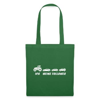 Ich und meine Follower - Traktor - Stau - Stoffbeutel - Fichte - Vorne