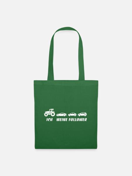 Ich und meine Follower - Traktor - Stau - Stoffbeutel - Fichte