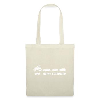 Ich und meine Follower - Traktor - Stau - Stoffbeutel - Natur - Vorne