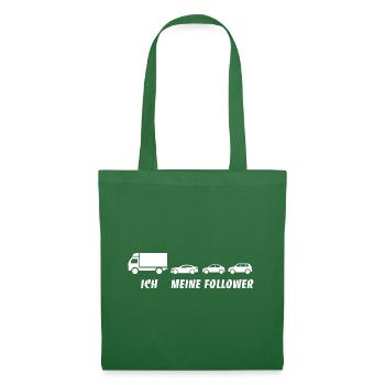 Ich und meine Follower - LKW - Stau - Stoffbeutel - Fichte - Vorne