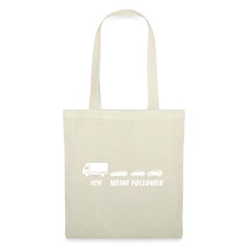 Ich und meine Follower - LKW - Stau - Stoffbeutel - Natur - Vorne