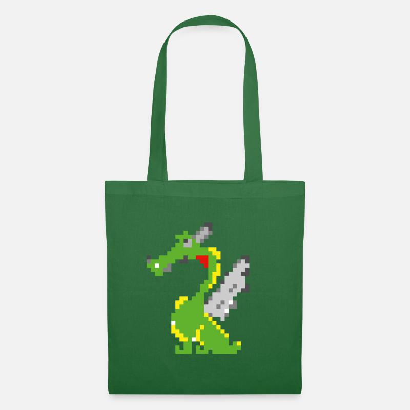 Pixel Drache, Game Design - Stoffbeutel - Fichte