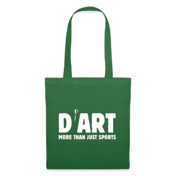 Darts - mehr als nur Sport - es ist Kunst - Stoffbeutel - Fichte - Vorne