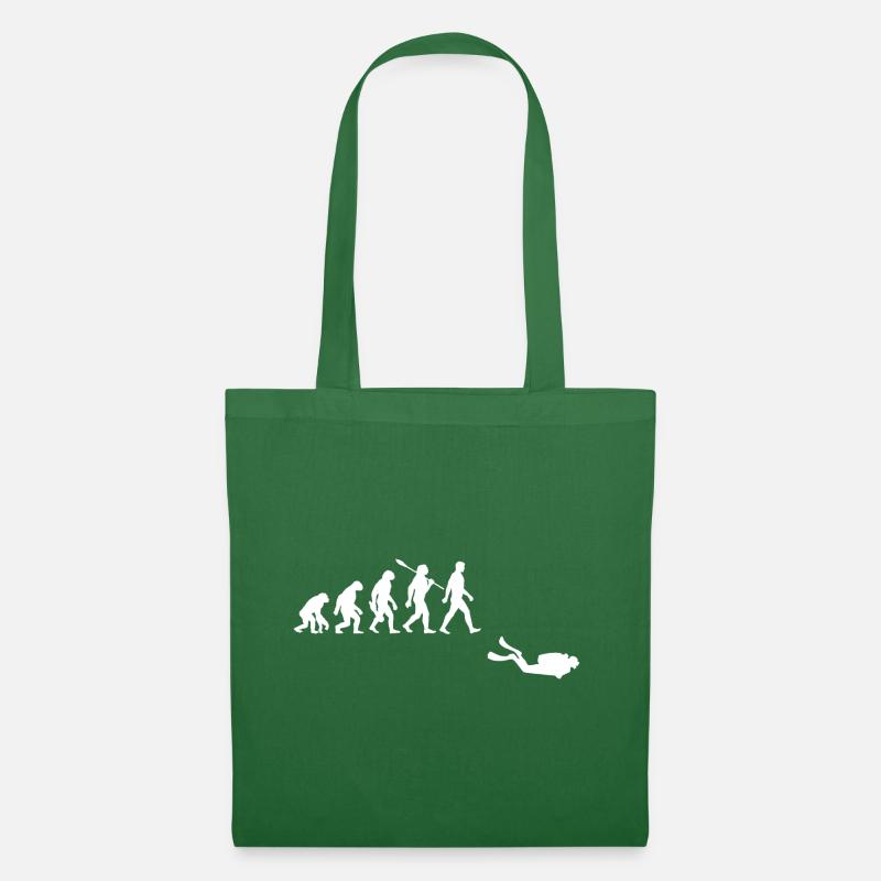 Evolution Tauchen Taucher - Stoffbeutel - Fichte