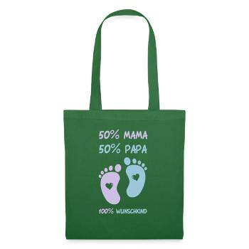 baby_fuesse_wunschkind_001 - Stoffbeutel - Fichte - Vorne