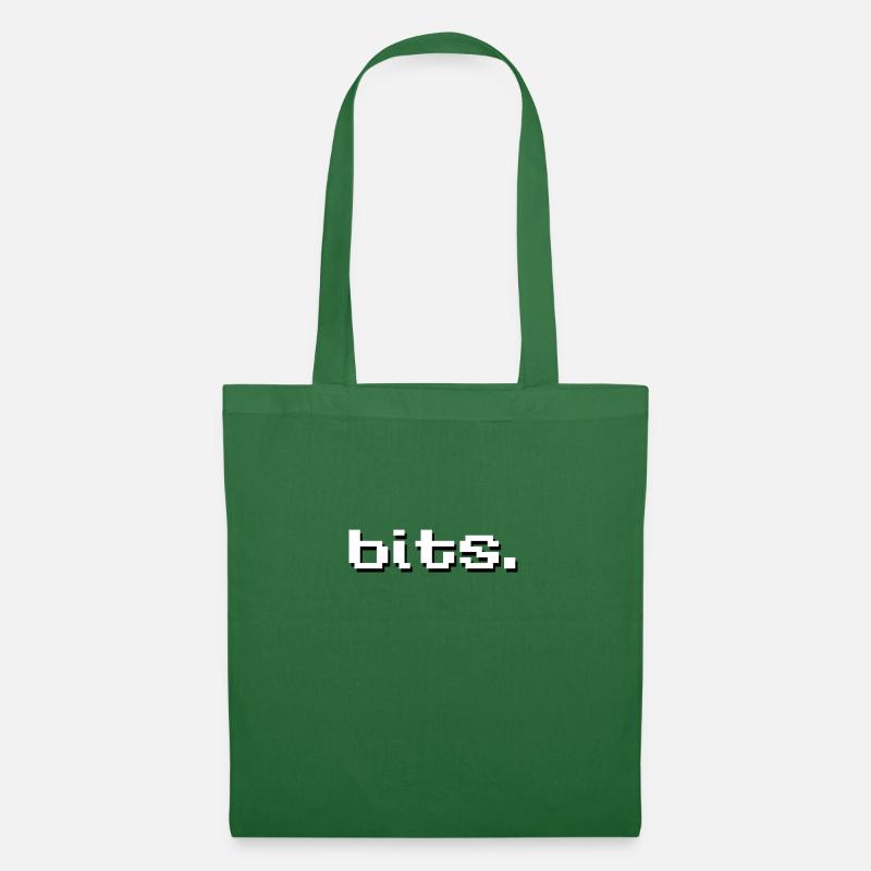 Bits White - Tote Bag - evergreen
