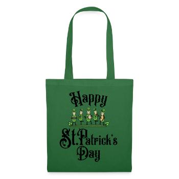 St.Patrick´s Day musizierende Folk Band - Stoffbeutel - Fichte - Vorne