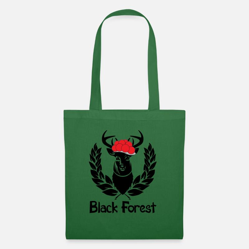 Black Forest Wappen Hirsch - Stoffbeutel - Fichte