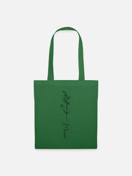 Geburtsblume "Rittersporn" - Symbol für den Juli - Stoffbeutel - Fichte