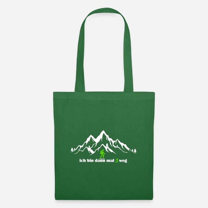 Ich bin dann mal weg Berge Wandern Bergrausch - Stoffbeutel - Fichte