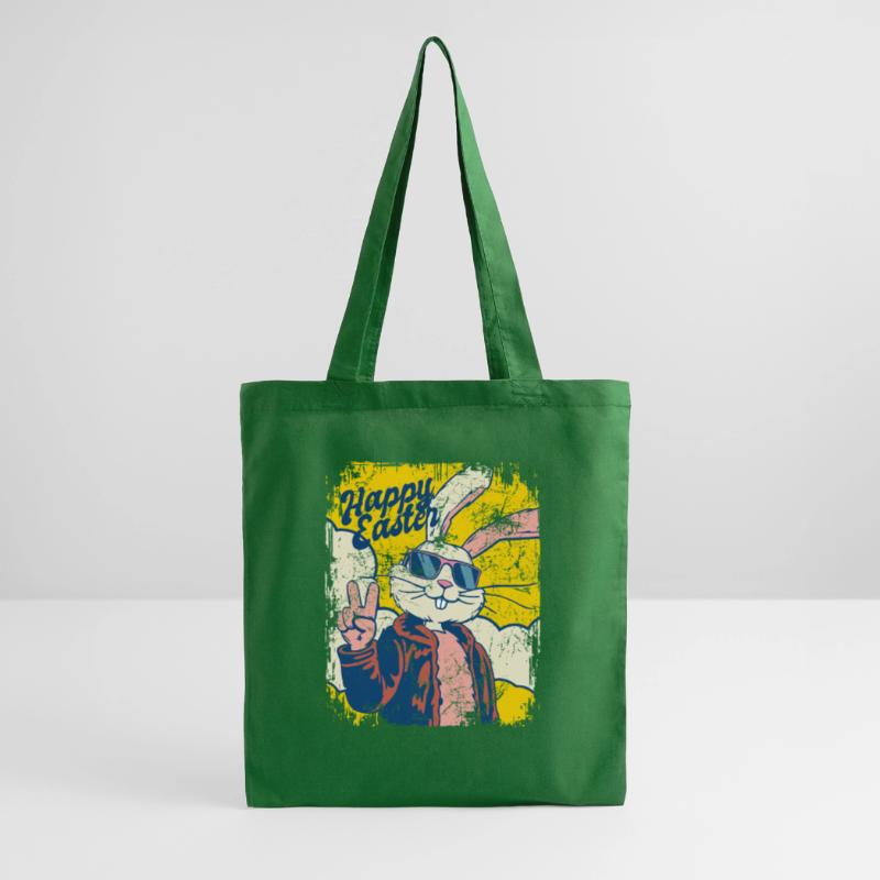 Happy Easter - Cool Easter Bunny - Easter Egg Tote Bag