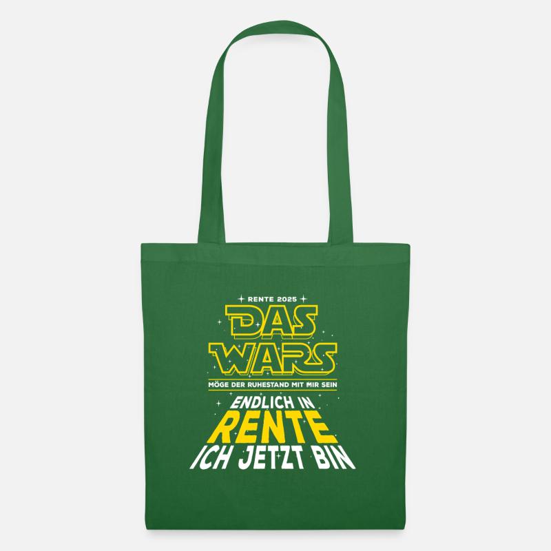 Das Wars Rente 2025 Endlich in Rente ich jetzt bin - Stoffbeutel - Fichte
