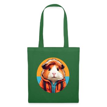 Meerschweinchen im Outdoor Look - Stoffbeutel - Fichte - Vorne