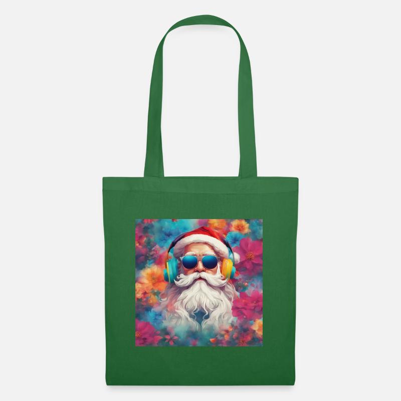 Cooler Weihnachtsmann mit Sonnenbrille - Stoffbeutel - Fichte