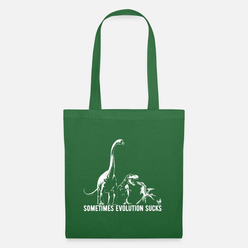 Sometimes Evolution sucks - Dinosaurier - Huhn - Stoffbeutel - Fichte