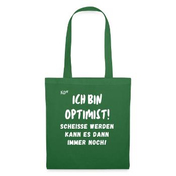 ich bin Optimist. - Stoffbeutel - Fichte - Vorne