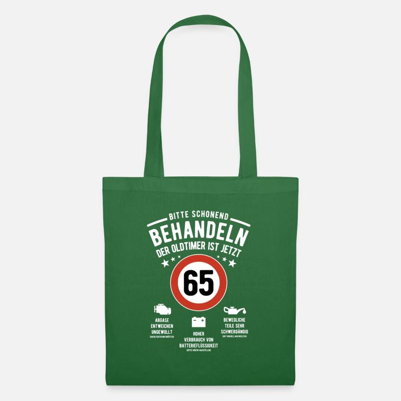 Oldtimer schonend behandeln - 65. Geburtstag - Stoffbeutel - Fichte
