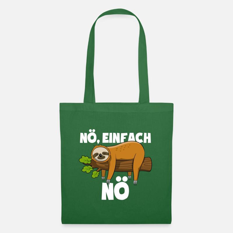 Faultier Nö, einfach Nö - Spruch - Stoffbeutel - Fichte