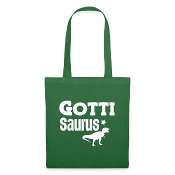 Gotti Saurus Gotti Schweiz Patentante - Stoffbeutel - Fichte - Vorne