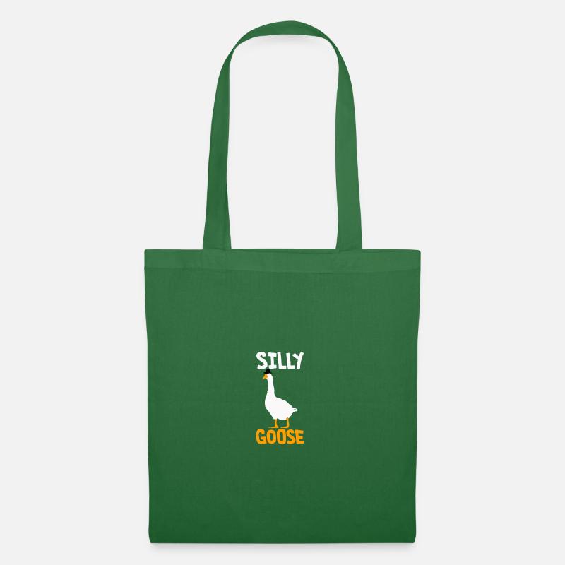 Silly Goose with a hat - Tote Bag - evergreen