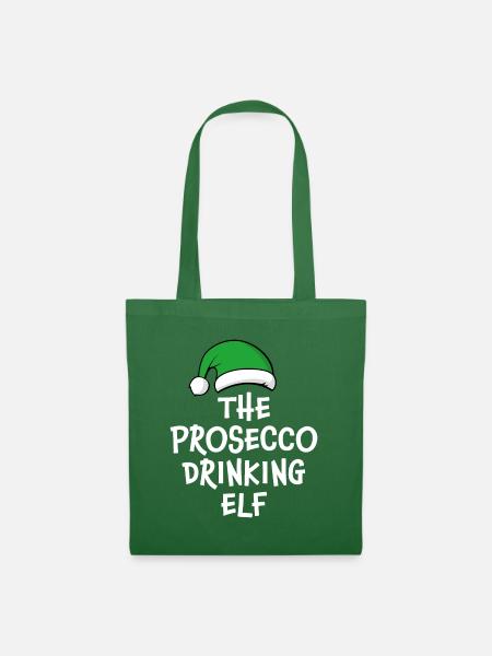 Der Prosecco-Trinkelf - Stoffbeutel - Fichte