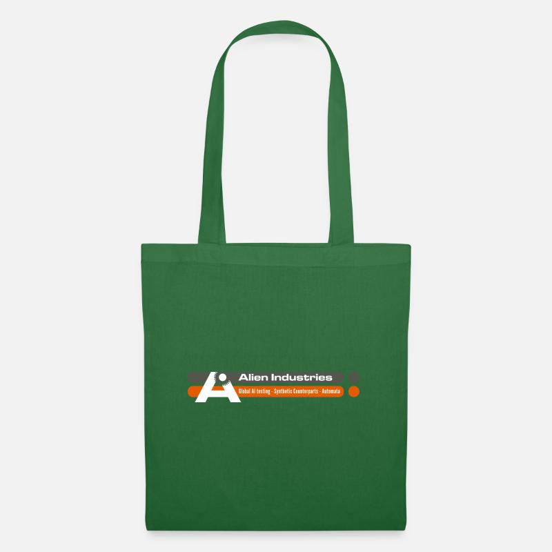 alien industries text - Tote Bag - evergreen