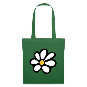 Pâquerette - Sac en tissu - vert sapin - Devant