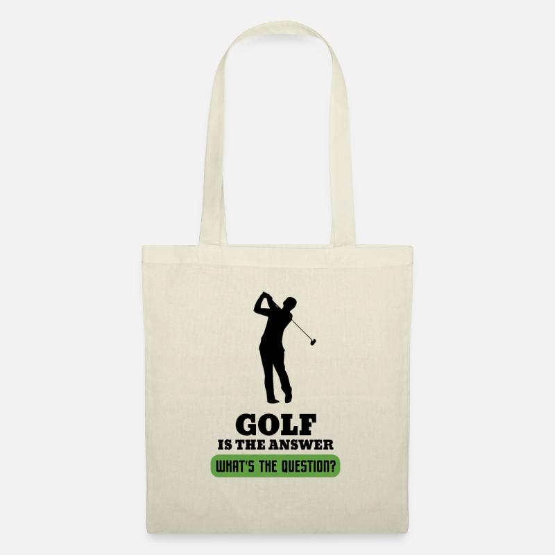 Golf Golfball Golfer Golfen Golfing - Stoffbeutel - Natur