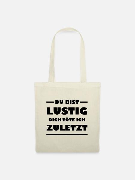Du bist lustig - Stoffbeutel - Natur