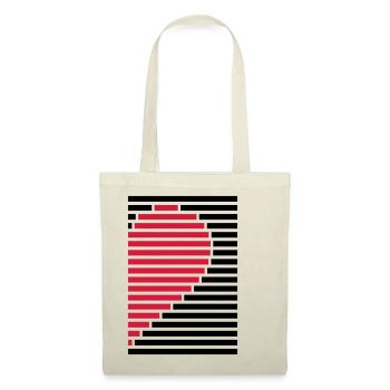 heart partner shirt right - Tote Bag - nature - Front