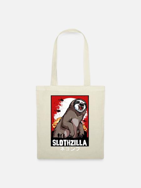 Slothzilla Feuersturm - Stoffbeutel - Natur