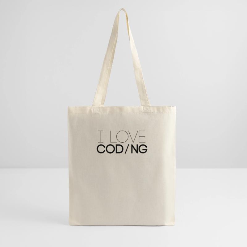 J'aime programmer la profession de code de programmeur Sac en tissu