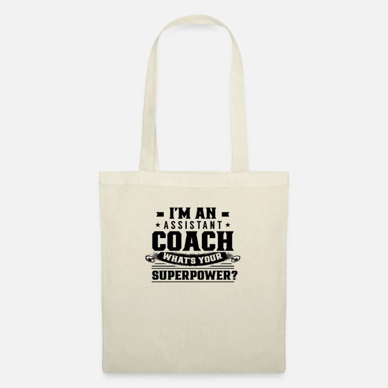 Ich bin ein Assistenztrainer Job Trainerassistent - Stoffbeutel - Natur