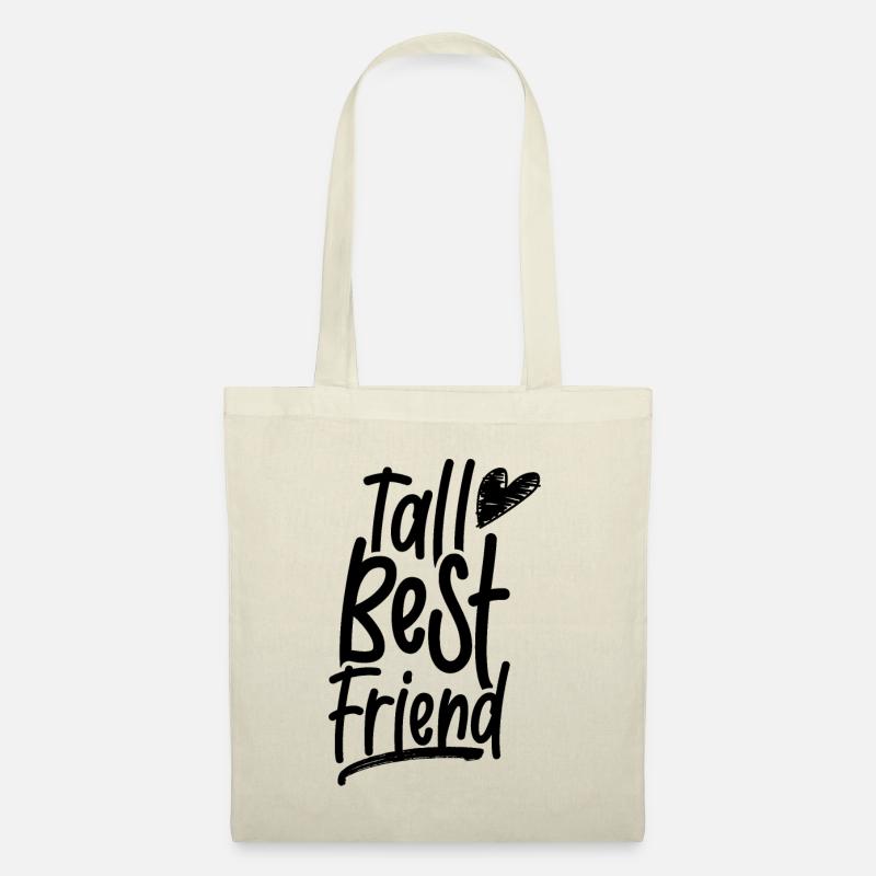 Großer Bester Freund Freundschaft Freunde - Stoffbeutel - Natur