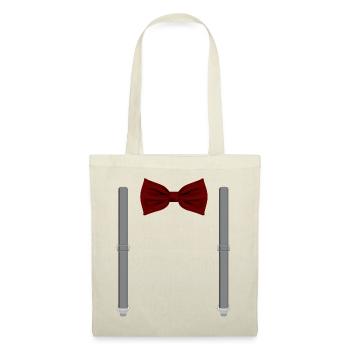 Funny Red Bow Tie with Gray Suspenders Perfect - Tote Bag - nature - Front